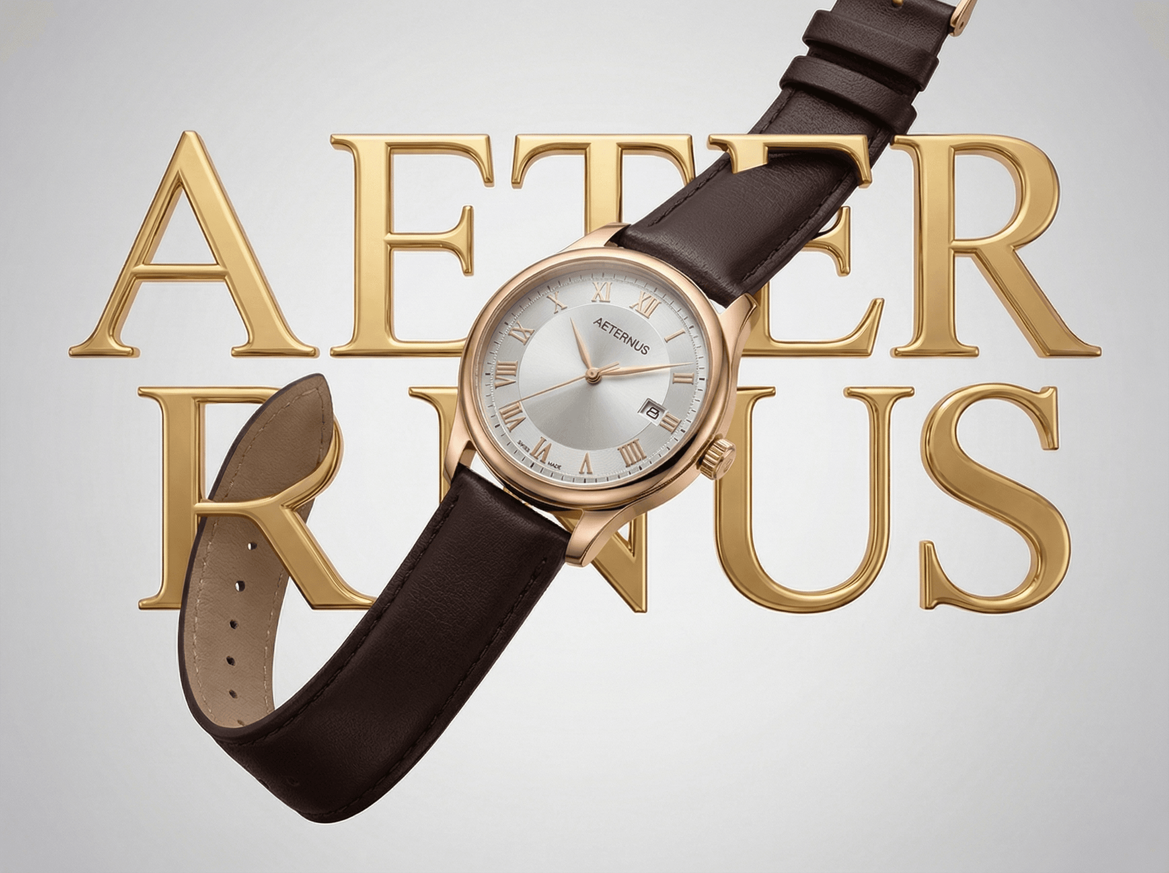 Luxury watch campaign visual